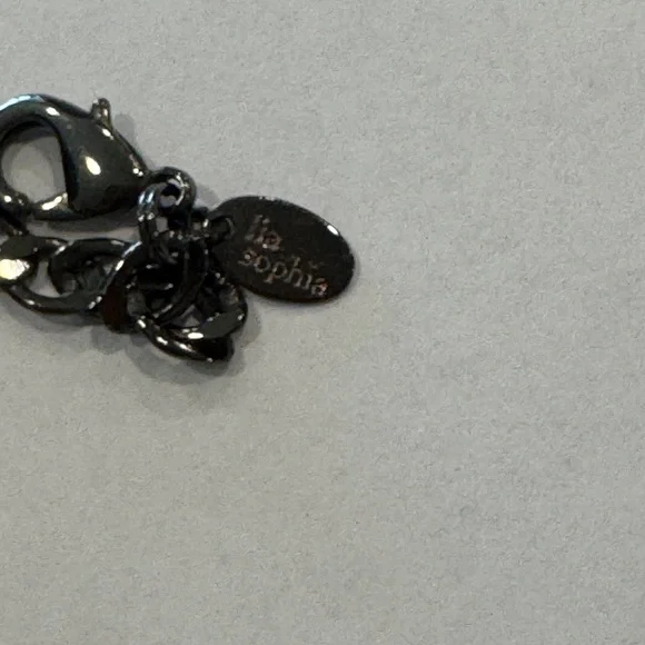 Lia Sophia Black and Cream Pearl Necklace - Picture 3 of 3